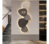 LED Wall Art Decor, 3D Silent Mural with Lights for Bedroom, Living Room, Office, Easy to Install, Decorative Hanging Sculpture