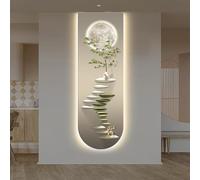LED Wall Art Hanging Decoration, 3D Sculptures Mural with Smooth Translucent Surface for Enhancing Bedroom, Dining Room, and Home Office Ambiance