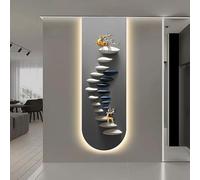 LED Wall Art - Modern 3D Wall Sculpture Mural, Smooth Translucent Surface, Ideal for Bedroom, Dining Room, Home Office, 100cm Length