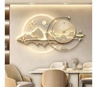 LED Wall Art Sculpture with Creative Clock, Entryway Decor, Modern Home Decor, Unique Art Painting, Illuminated Wall Decor, 120cm x 65cm