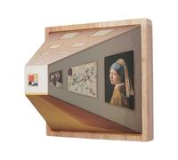 LED Wall Art - Visual Illusion Ambient Light Painting (Wooden Frame) | No-Drill Night Light, High-End Gallery Hallway Decor, Living Room Naked-Eye Effect Lamp