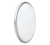 LED Wall & Ceiling Bulkhead Light Satin Chrome Round IP20 25W 4000K | Cool White 11W-25W Multi Wattage 2800lm Ansell Eclipse MultiLED 230V AECLED/SC
