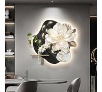 LED Wall Decor, Sandstone 3D Wall Sculpture with Light, Creative Wall Sconce for Home Entrance, Hallway, Bedroom