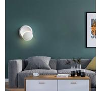 LED Wall Lamp - Adjustable 350° Rotatable Sconce for Indoor Use - Modern Metal Lighting Fixture for Bedroom, Bathroom, Living Room, Hallway