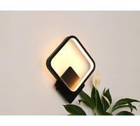 Led Wall Lamp Bedroom Light Nordic Modern Black Aluminum 25X30Cm