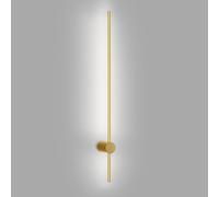 LED Wall Lamp Gold Wall Sconce Adjustable Wall Light Linear Long Strip Hardwired Golden Fixture 360° Rotation Living Room