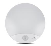 Maclean MCE357 Wall LED Lamp with IR Motion Sensor 10W IP44 Dusk to Dawn White Case Natural White (4000K), 900lm Indoor Outdoor Hallway Staircase