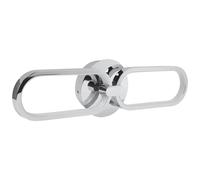 Beliani LED Wall Lamp Krang Metal Silver, Silver