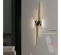 LED Wall Lamp - Long Parallel Wall Sconce, 2700K-6500K Adjustable Wall Light for Living Room, Hallway, Stairs, Bedroom, Corridor, Office, Hotel