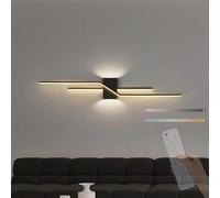 LED Wall Lamp - Long Parallel Wall Sconce, 2700K-6500K Adjustable Wall Light for Living Room, Hallway, Stairs, Bedroom, Corridor, Office, Hotel