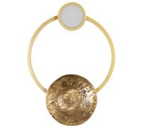 Beliani LED Wall Lamp Ponuga Metal Gold, Gold