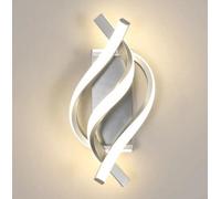 Led Wall Lamp Silver Warm White 34X15Cm Spiral Led Wall Sconce