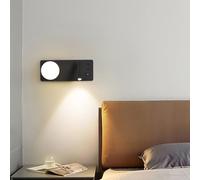 LED Wall Lamp with Adjustable Reading Lights and USB Ports, Rotatable Sconce for Bedroom and Living Room, Perfect for Hotels and Studies