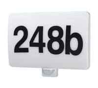 Maclean LED lamp, House Number, Dusk and Motion Sensor, dimmable, 20W, IP65, Neutral Color (4000K), 1600lm, MCE466 W