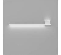 LED Wall Lamps & Sconces Indoor, Simple Cube Linear Bedside Lamp with Zinc Alloy Shade, 3-Color Dimming Sconce Lighting Fixtures for Bedroom, Hotel, Hallway, and Modern Lantern Decor(White,Right)