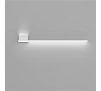 LED Wall Lamps & Sconces Indoor, Simple Cube Linear Bedside Lamp with Zinc Alloy Shade, 3-Color Dimming Sconce Lighting Fixtures for Bedroom, Hotel, Hallway, and Modern Lantern Decor(White,Left)