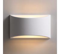 LED Wall Light Indoor, 9W White Plaster Light Modern Design Wall Lamp LED Light Up and Down Wall Light Spotlight for Bathroom, Living Room, Bedroom, Hallway (G9 LED Warm White) [Energy Class E]