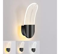 LED Wall Light Indoor Dimmable 12W Oval Acrylic Wall Lamp Modern Bedside Lamp Up and Down Wall Lighting Decorative Lights for Living Room Bedroom Corridor,d