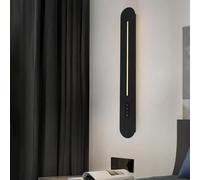 LED Wall Light Indoor with Touch Control 3 Color Dimmable Long Strip Aluminium Wall Sconces Modern Simple Design Wall Mounted Lamp Inside Acrylic Interior Decor for Living Room Dining
