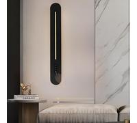 LED Wall Light Indoor with Touch Control 3 Color Dimmable Long Strip Aluminium Wall Sconces Modern Simple Design Wall Mounted Lamp Inside Acrylic Interior Decor for Living Room Dining