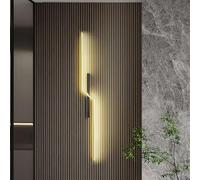 LED Wall Light,led Wall Mount Lighting Fixture Linear Black Wall Lights Linear Wall Mounted Lamp Fixtures Bathroom Bedroom Wall Lighting for Mirror