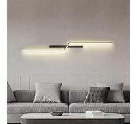 LED Wall Light,led Wall Mount Lighting Fixture Linear Black Wall Lights Linear Wall Mounted Lamp Fixtures Bathroom Bedroom Wall Lighting for Mirror