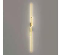 Led Wall Light Modern Metal Linear Wall Mounted Lamp Indoor Wall Sconce Lighting, 3 Color Mode Wall Lamps for Living Room Bedroom Porch Hallway Bathroom Bedside/B/60Cm