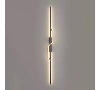 Led Wall Light Modern Metal Linear Wall Mounted Lamp Indoor Wall Sconce Lighting, 3 Color Mode Wall Lamps for Living Room Bedroom Porch Hallway Bathroom Bedside/D/80Cm