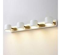 LED Wall Light Modern Wall Lamp, Nordic Metal Wall Sconce Adjustable Indoor Lighting Fixtures for Vanity Mirror Bedroom Living Room Corridor Warm White [Energy Class A++] (Color : White)