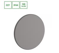 LED Wall Light PIATTA 18W CCT Outdoor Light 230V IP44 Gray ROUND