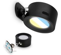 LED Wall Light Rechargeable Reading Lamp Magnet Adjustable Spotlight CCT Black