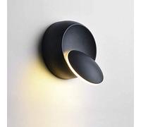 LED Wall Light Rotatable 350° Modern Indoor Wall Lamp Adjustable Angle Wall Sconce Lighting Fixtures for Living Room Bedroom Hallway,White+WarmWhite-5W