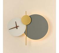 Led Wall Light Round Clock Creative Wall Lamp for Living Room Hallway Art Sconce Indoor Decor Light Fixtures /
