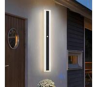 LED Wall Light with Motion Sensor, IP65 Waterproof Acrylic Sconce for Indoor/Outdoor Use, Suitable for Porch, Balcony, Villa, Garage, and Patio, 3000K/4000K/6500K