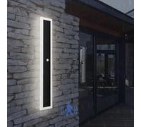 LED Wall Light with Motion Sensor, IP65 Waterproof Acrylic Sconce for Indoor/Outdoor Use, Suitable for Porch, Balcony, Villa, Garage, and Patio, 3000K/4000K/6500K