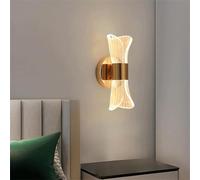 LED Wall Lights Indoor Gold Wall Lamp Wall Sconces 3 Color Dimmable Background Modern Art Design Acrylic Metal for Vanity Kidroom Living Room (Hourglass)