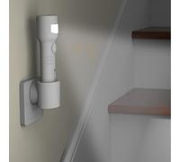 LED Wall Lights Indoor with 120° Motion Sensor Wall Lamp USB Rechargeable Portable Wall Sconce Flashlight Wireless Night Lights for Stairway Hallway Bedroom (1 Pack,White)