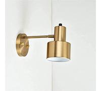 LED Wall Lights Metal, Wall-mounted Copper Adjustable Wall Lamp, E27 Lamp Holder Is and Suitable for Bedroom, Bedside, Living Room, Study Room
