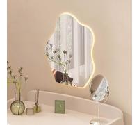 LED Wall Mirror with 3 Light Colors, Cloud-Sd Vani Mirror for Hotel Dressing Table, Bathroom Wall Mirror, Cosmetic Mirror (52x80cm/21x32in)