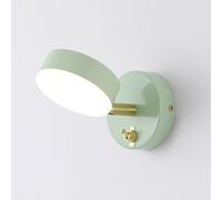 LED Wall Mount Reading Light Adjustable Bedside Reading Wall Lamp With On/Off, Rotatable Green Wall Sconce Home Deco Lighting Fixture 5W Cream Home Deco Lighting Fix