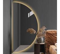 LED Wall Mounted Mirror, Frameless Bathroom Mirror, Cosmetic Mirror, Single Touch Switch, Three Lights, Adjustable Brightness, Safe And Explosion-proof