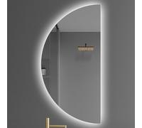 LED Wall Mounted Mirror, Frameless Bathroom Mirror, Cosmetic Mirror, Single Touch Switch, Three Lights, Adjustable Brightness, Safe And Explosion-proof