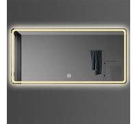 LED Wall Mounted Mirror, Frameless Bathroom Mirror, Dimmable LED Vanity Mirror, Single Touch Switch, Three-color Light Adjustable, Safe And Anti-breakage