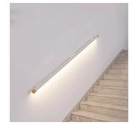 LED Wall Mounted Stair Handrail with Aluminum Railing, 39.3" Handrail for Staircase & Corridor Lighting, Modern White LED Strip Light Fixture