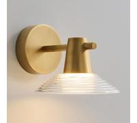 Led Wall Sconce 5W Modern Wall Mounted Light for Bedside, Glass Lampshade Wall Lighting Bedroom Living Room Hallway Wall Lamps, 3 Color Mode Indoor Wall Light Fixture