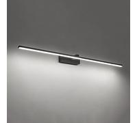 LED Wall Sconce Light Black Metal Mirror Front Linear Modern Minimalist Long Strip Lamp Anti-Fog Interior Decoration Mounted for Dressing Table Bathroom