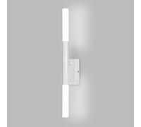 LED Wall Sconce Light Linear Metal Modern Long Strip 6W ing, 180° Rotatable Acrylic Lamp Bedroom Bedside Living Room Fixture with On/Off Switch