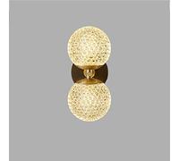 LED Wall Sconce Light Modern Minimalist Antique Brass Globe Bedside with Acrylic Shade Oil Rubbed Bronze Base, G9 Industrial Home Decor ing Fixture for Bedroom Hallway Aisle
