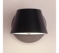 LED Wall Sconce Mid Century White Bedside Reading Modern Minimalist Black Bedroom Light Adjustable Nordic Simple Metal Hallway Lamp Interior Lighting Passageway Living Room Study (Dark)