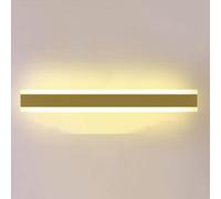 LED Wall Sconce - Modern Rectangular Indoor Dimmable Strip Light for Hallway, Bedroom, Living Room, Bathroom, Kitchen - Black